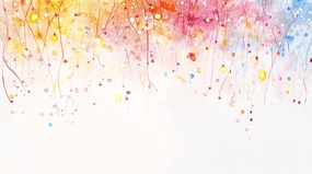 唯美梦幻水彩风背景摄影图片